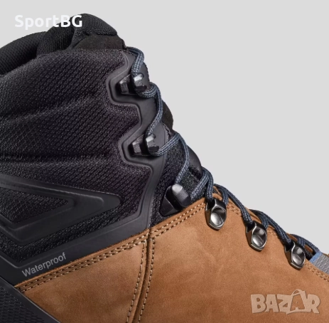 МЪЖКИ НЕПРОМОКАЕМИ КОЖЕНИ ТУРИСТИЧЕСКИ / ТРЕКИНГ ОБУВКИ FORCLAZ MT00 HYB HIGH, снимка 5 - Мъжки ботуши - 51794418