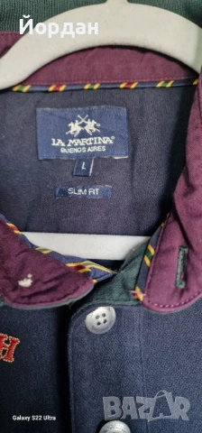 Мъжка блуза с дълъг ръкав – LA MARTINA размер- L , снимка 3 - Блузи - 53289631