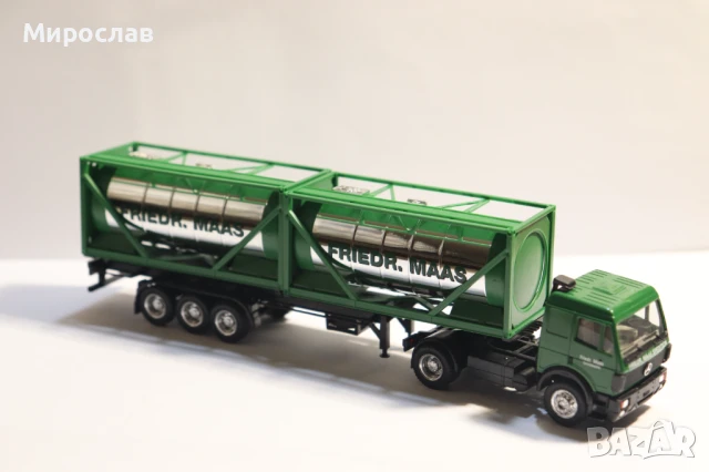 HERPA H0 1/87 MERCEDES ВЛЕКАЧ KАМИОН МОДЕЛ TIR ЦИСТЕРНА, снимка 5 - Колекции - 51145863