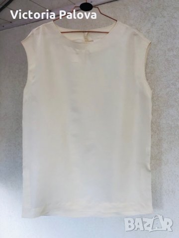 Нежна блуза-потник,100%коприна,BENETTON