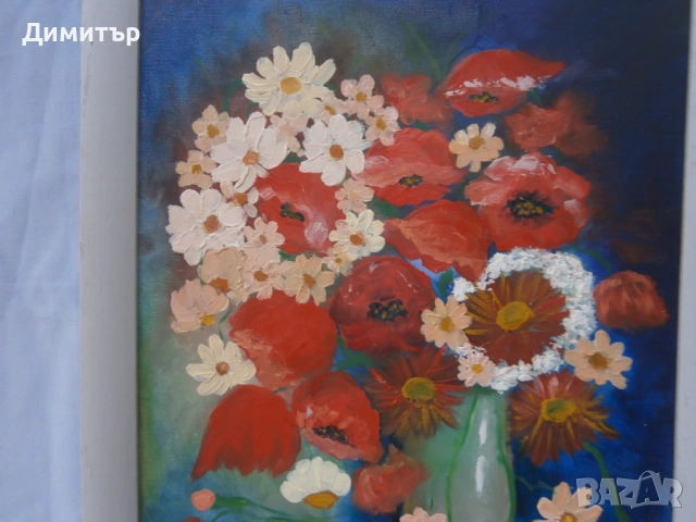 Натюрморт м.б. платно 30х40см., снимка 4 - Картини - 53582461