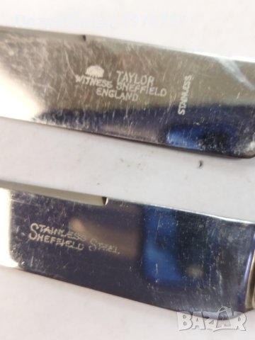 Два стари ножа от прибори за хранене с дръжки от Слонова кост , снимка 2 - Антикварни и старинни предмети - 44118147