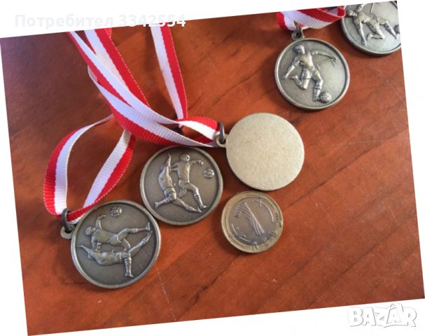 МЕДАЛ МЕДАЛИ НАГРАДНИ ЗА ФУТБОЛ МЕТАЛ- 4 БР, снимка 4 - Футбол - 38534569