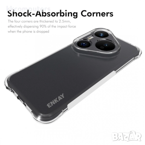 Huawei Pura 80 Pro / Pura 80 Pro+ Удароустойчив ENKAY HAT PRINCE Shockproof/ Anti-slip Силиконов Кал, снимка 4 - Калъфи, кейсове - 52381832