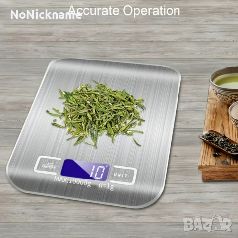 10кг Кухненска везна кантар неръждаема стомана прахоустойчива и водоустойчива автоматично изключване, снимка 5 - Други - 46657085