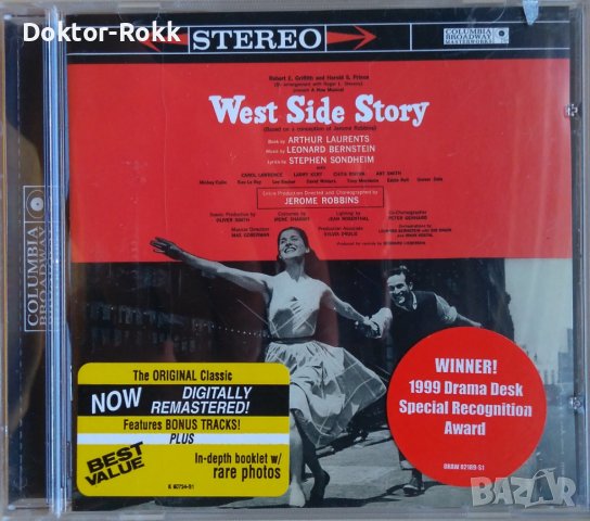 West Side Story [Original Broadway Cast] [Bonus Tracks] [Remaster] (CD,1998, Columbia)