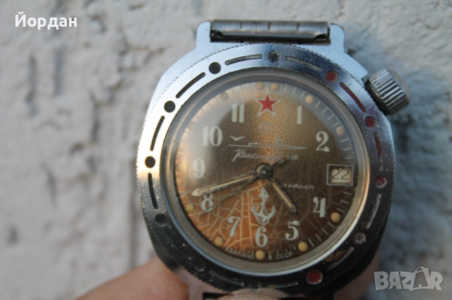 СССР мъжки ръчен часовник ''Восток'' командирски, снимка 13 - Мъжки - 53275147