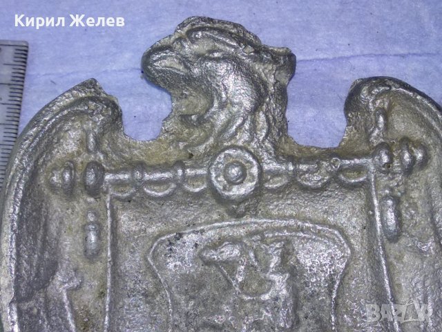 СТАРИНЕН ГОТИЧЕСКИ с РИЦАРСКИ ГЕРБ и ДРАКОН СРЕБРИСТ МЕТАЛЕН ПЕПЕЛНИК КОЛЕКЦИОНЕРСКА ЧИНИЙКА 41551, снимка 4 - Колекции - 43663201