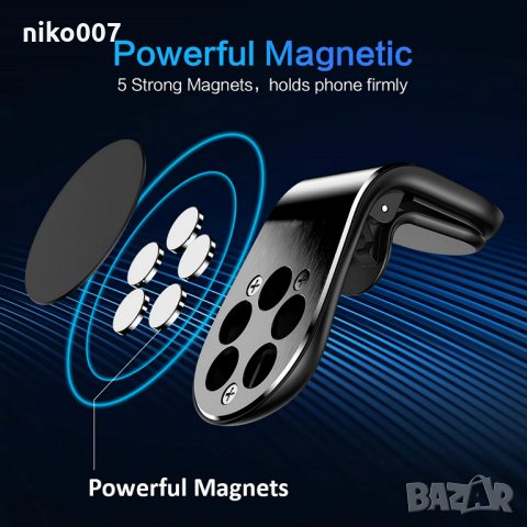Универсална магнитна стойка за телефон за автомобил-кола, снимка 2 - Аксесоари и консумативи - 28725757