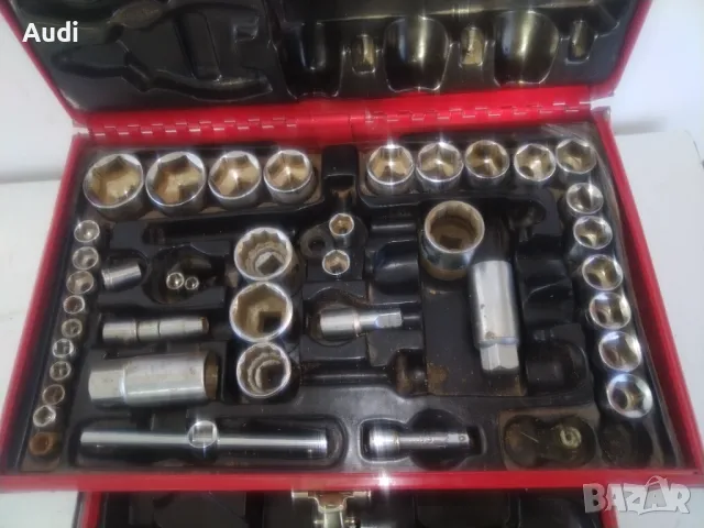 Метален сандък за инструменти с две чекмеджета на релси и капак.   Давам бонус всички което е наличн, снимка 9 - Куфари с инструменти - 47654887