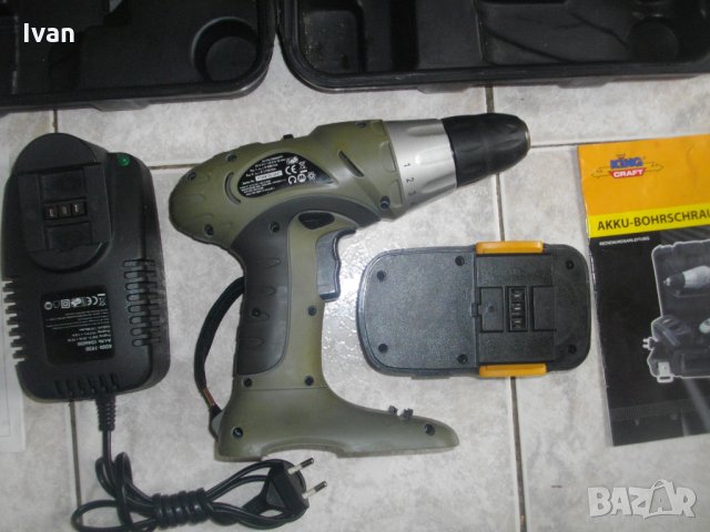 НОВ 19,2 Волта-Немски-Винтоверт-Дрелка-Кинг Крафт-King Craft KDD-1920, снимка 13 - Винтоверти - 33224645