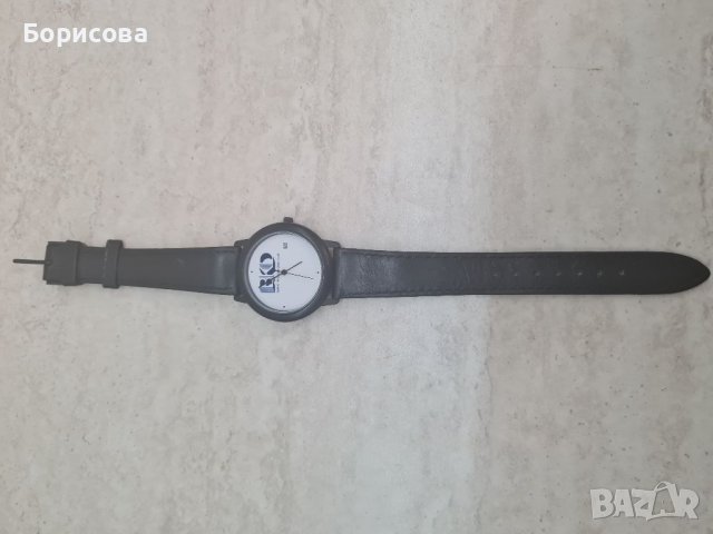 Нов рекламен кварцов часовник с кожена каишка WMC- немски