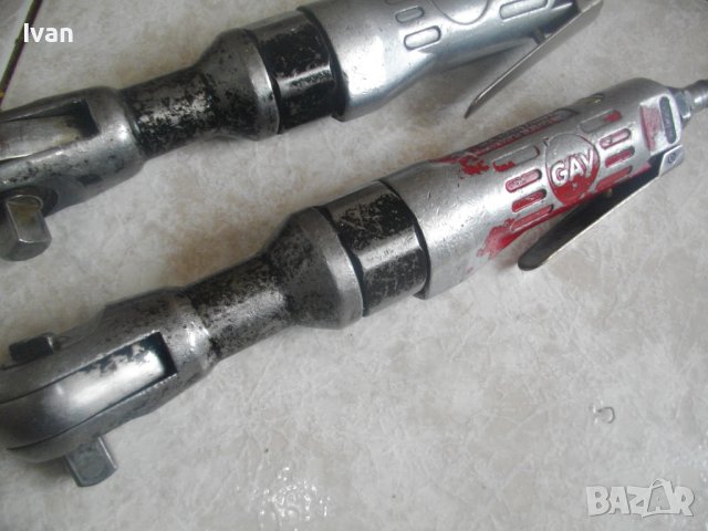 Пневматични:Тресчотка-Англ-GAY/ф150мм Ексцентър Виброшлайф Parkside-Немски/Българска Отвертка Нова, снимка 4 - Други инструменти - 40605520