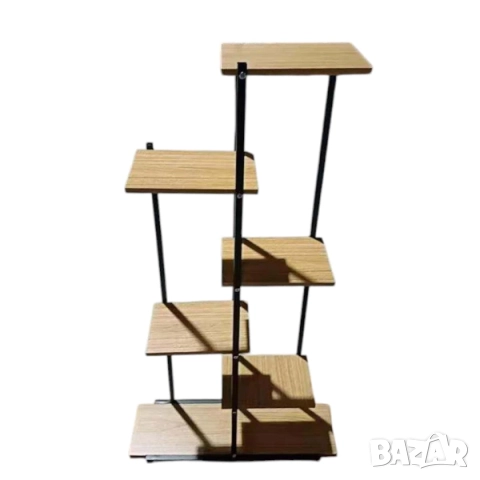 Нов Цветарник различни цветове черна/ бяла метална рамка, 6 етажерки, снимка 2 - Етажерки - 52083954