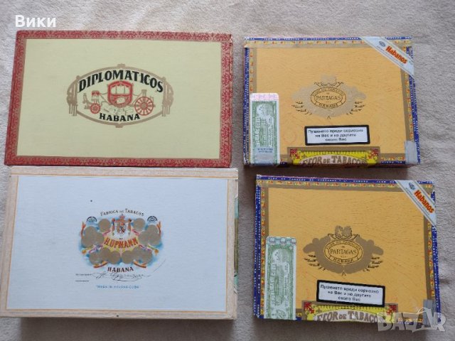 Оригинални дървени  кутии за / от  пури, снимка 1