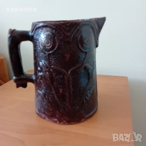 Старинна керамична кана, снимка 6 - Антикварни и старинни предмети - 50782034