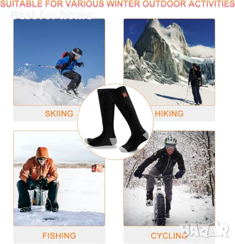 Отопляеми чорапи на батерии MRAWARM, снимка 6 - Зимни спортове - 47992218