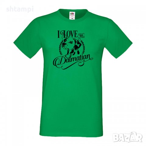 Мъжка тениска I Love My Dalmatian Dog,Куче, животно,подарък,изненада, снимка 6 - Тениски - 36933895