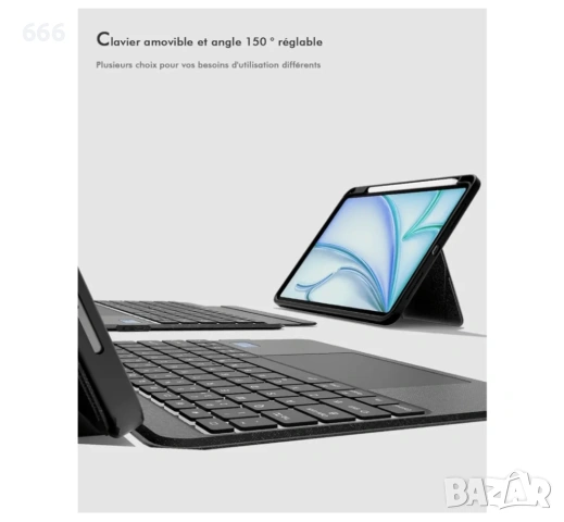 Калъф с клавиатура Doohoeek с LCD екран за iPad Air 13 2025(M3), снимка 5 - Друга електроника - 53598248