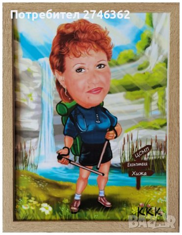 Дигитална Карикатура-шарж в рамка, снимка 16 - Картини - 29493243