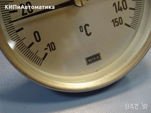 биметален термометър Wika thermometer ф100mm, -10/+150°C, -20/+120°C, L-30mm, снимка 3 - Резервни части за машини - 35180721