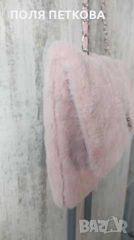 Розова пух чантичка , снимка 5 - Чанти - 39403345