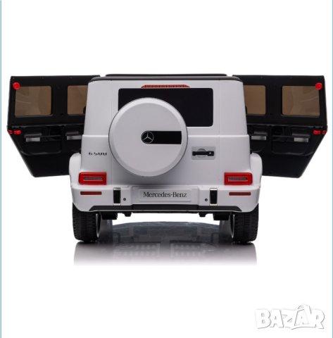 Акумулаторна кола Licensed Mercedes Benz G500 White, снимка 10 - Детски велосипеди, триколки и коли - 43836708