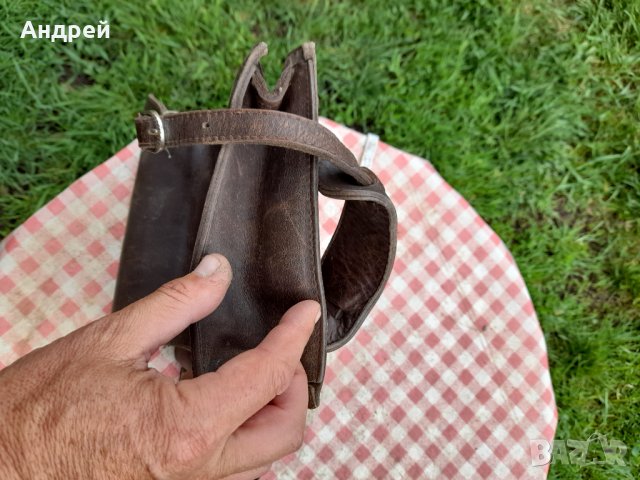 Стара кожена чанта #15, снимка 7 - Антикварни и старинни предмети - 32772838