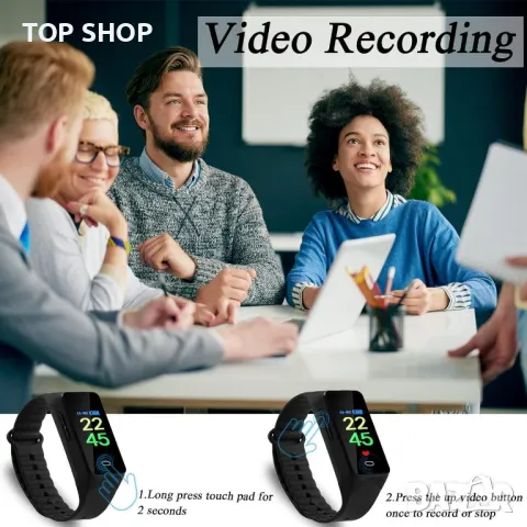 Шпионска камера OTADUG в смарт часовник, снимка 3 - Камери - 48772088