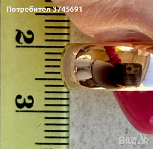 Руска златна халка 5.16гр, снимка 4 - Пръстени - 52519332
