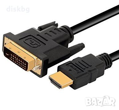 Нов кабел HDMI на DVI, 1.5 метра - видео кабели