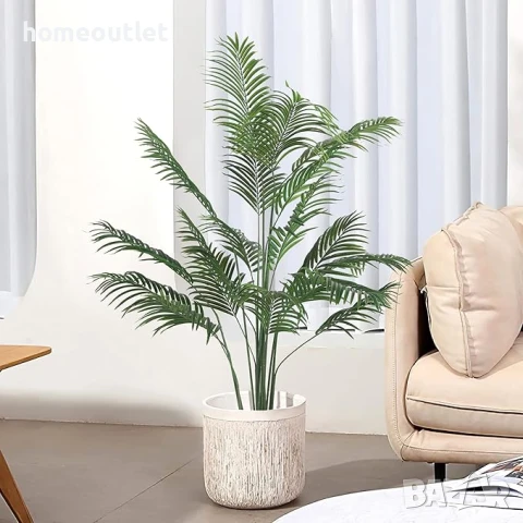 ПРОМОЦИЯ Изкуствено палмово дърво с реалистичен вид, к-т от 2бр, 140см A-GE23014, снимка 3 - Изкуствени цветя - 50949322