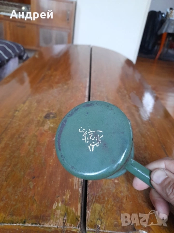 Старо емайлирано джезве #10, снимка 6 - Други ценни предмети - 53384701