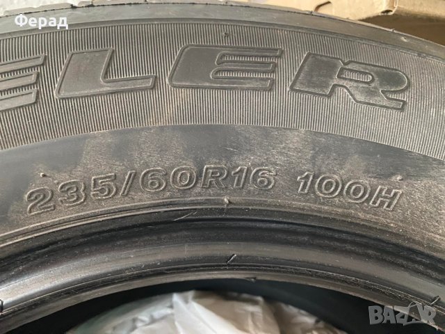 2бр летни гуми 235/60/16 Bridgestone Dueler H/T 687, снимка 5 - Гуми и джанти - 43634880