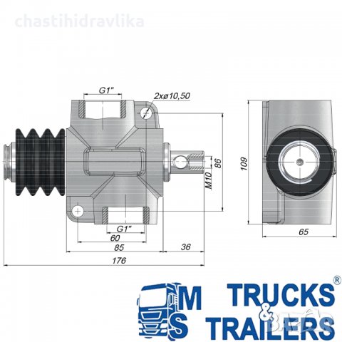 Хидравличен краен изключвател - нормално отворен, снимка 2 - Части - 34753500