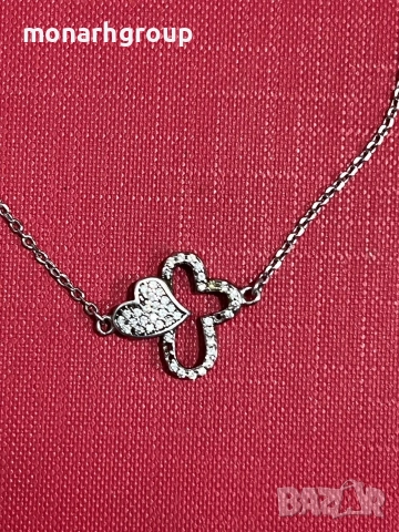 Сребърна гривна, снимка 2 - Гривни - 52743405