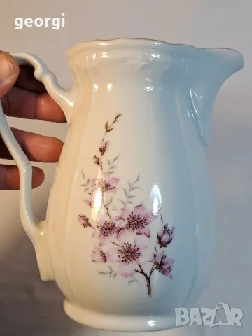 българска порцеланова кана ябълков цвят     4/2, снимка 4 - Сервизи - 49025484