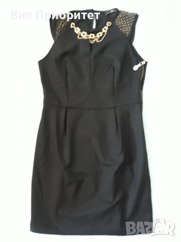 PHILIPP PLEIN - Черна маркова рокля , много стилна и елегантна, страничен ефектно подчертан цип , снимка 6 - Рокли - 37265406