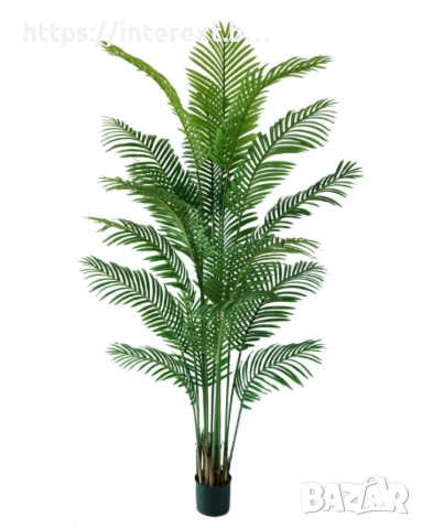 Изкуствена палма – 220 см, снимка 4 - Стайни растения - 52538268