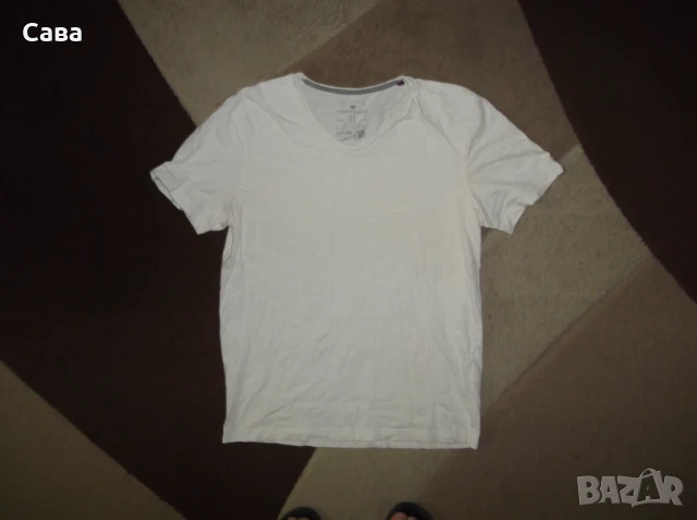 Тениски TOM TAILOR  мъжки,С и М  /сива и шампанско/, снимка 6 - Тениски - 41482117