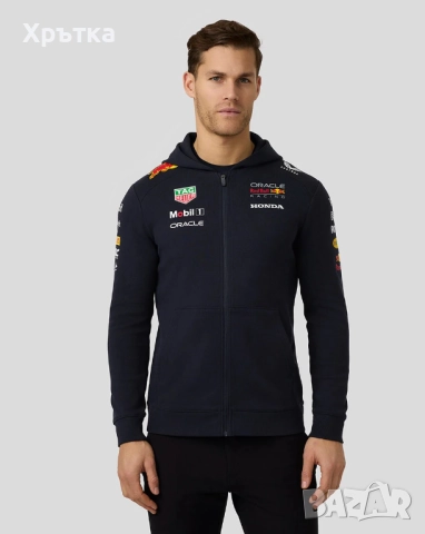 Red Bull Racing Team Full Zip Hoodie - Оригинално мъжко горнище