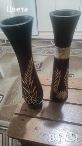 Вази дърворезба