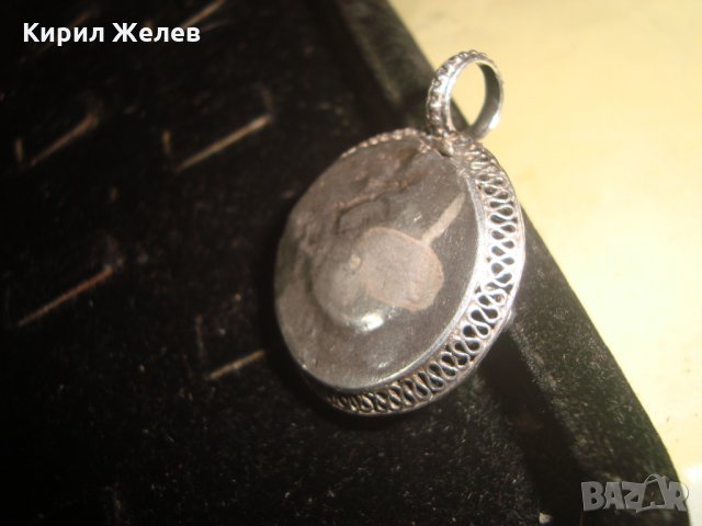19 ВЕК ФИЛИГРАНЕН СРЕБЪРЕН МЕДАЛЬОН ВИСОКА ПРОБА СРЕБРО с ГРАНУЛАЦИЯ СТАРИННО ГРАДСКО БИЖУ 22216, снимка 3 - Антикварни и старинни предмети - 33046559