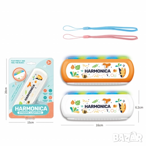 Светеща детска хармоника с LED ефекти – за малки музиканти (3+ години), снимка 4 - Други - 52041935