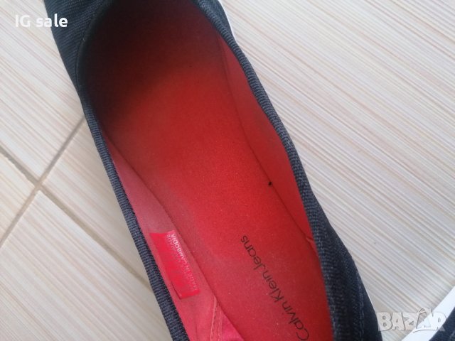 Черни обувки Calvin Klein 38, снимка 3 - Дамски ежедневни обувки - 37258309