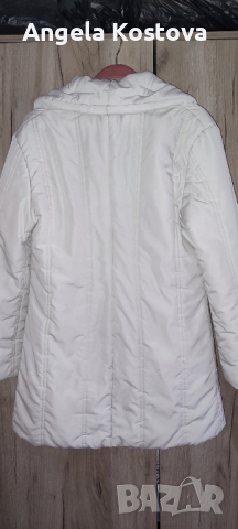 Бяло преходно палто, снимка 5 - Палта, манта - 44855546