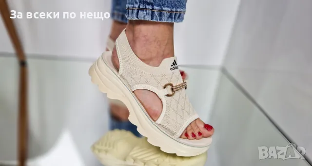 Adidas Дамски Сандали С Метален Акцент Адидас - Налични Различни Цветове Код P575, снимка 7 - Сандали - 50425645