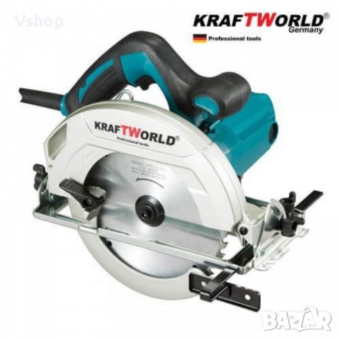 Ръчен циркуляр KraftWorld 1200 W , диск 185mm, снимка 3 - Циркуляри - 38748043