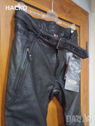 Мото Панталон Held 100% Естествена Кожа с Тиранти Размер 54 Внос от Германия, снимка 6 - Аксесоари и консумативи - 52564771