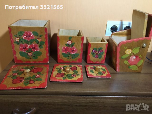 Ретро дървени кутии за подправки, снимка 9 - Други ценни предмети - 38341286